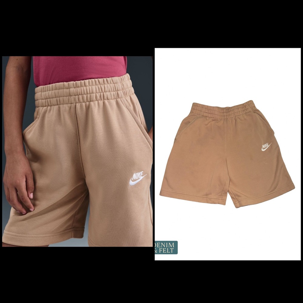 Nike Sportswear Club Fleece Shorts Hemp Pull On Casual Lounge Sweat Shorts LG